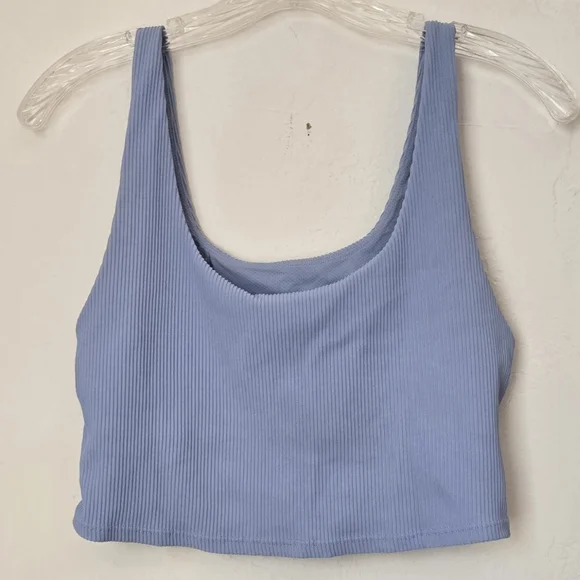 Athleta Ribbed Workout Top Sz M - Picture 2 of 5